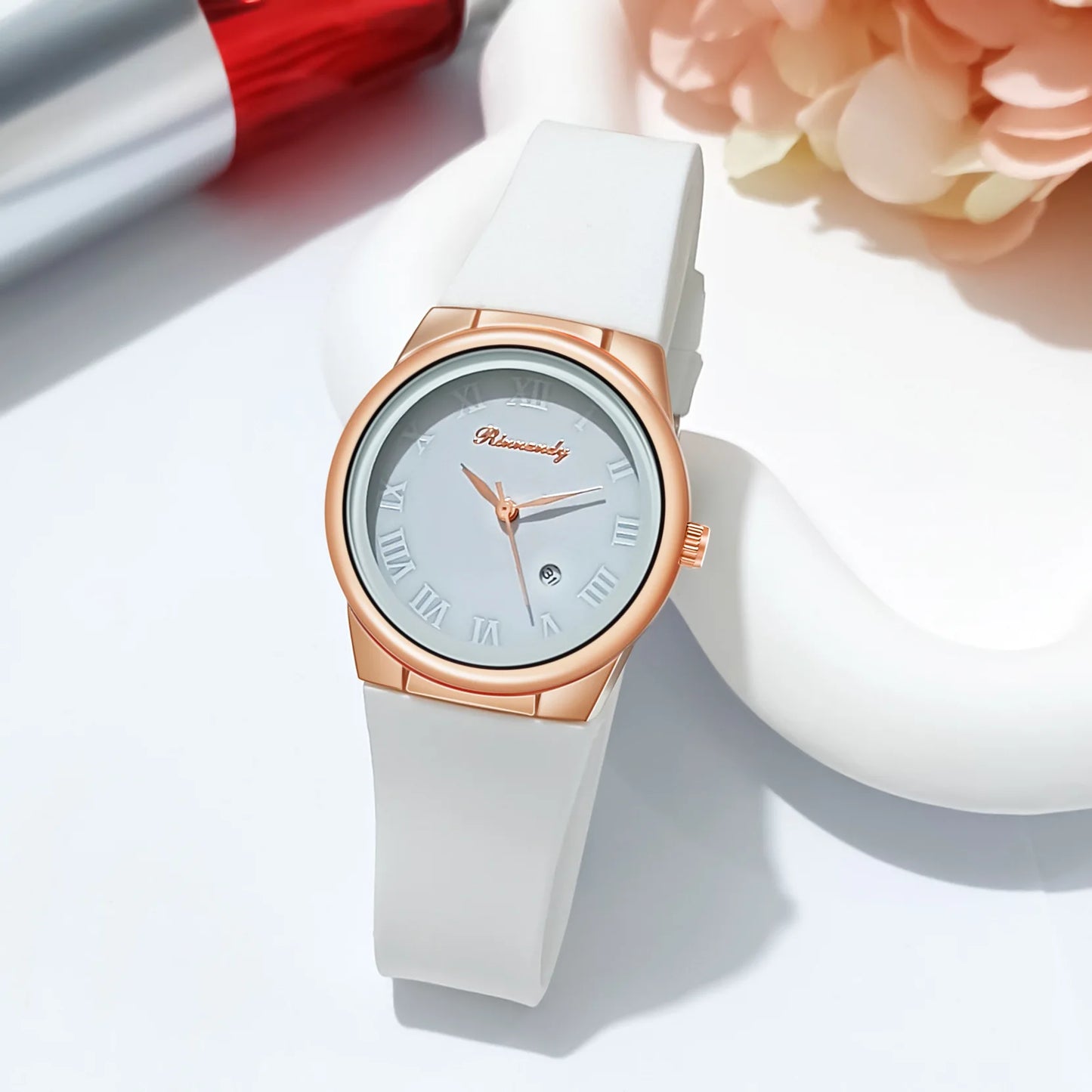 Simple Fashion Quartz Watch Silicone Strap Student Watches Minimalist Casual Women's Calendar Quartz Wristwatch Reloj Mujer
