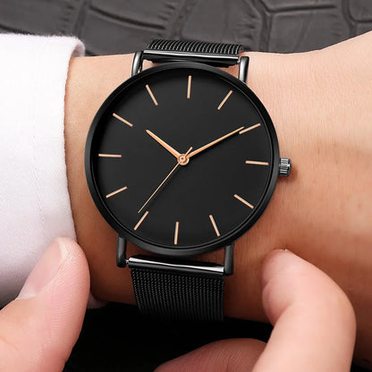 Top Brand Women's Watches Luxury Metal Mesh Simple Quartz Watches Fashion Elegant Rose Gold Ladies Wristwatch Clock Reloj Mujer