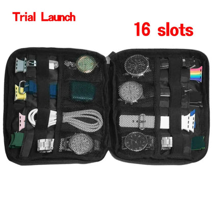 Waterproof Portable Box watch Holder Organizer Storage for Men Women smart watch boxes for Apple watch strap storage box watches