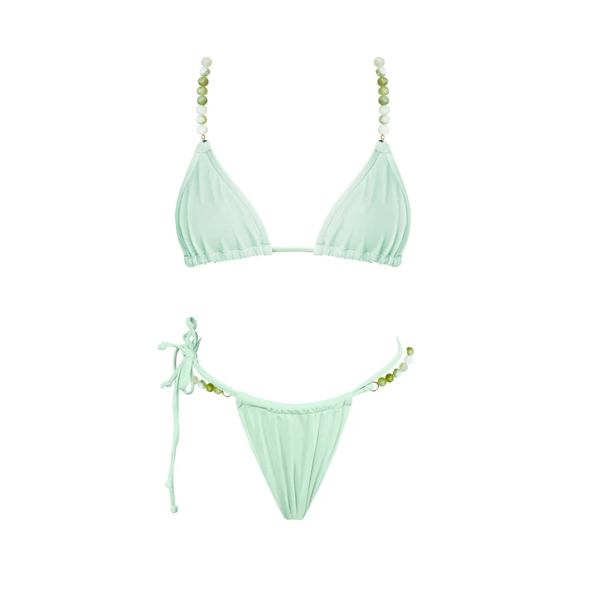 Bikini Swimsuit with Cover Up Brazilan Bikini Set Swimwear for Women Sexy Gradient Halter Bathing Suit Summer Female