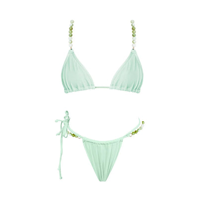 Bikini Swimsuit with Cover Up Brazilan Bikini Set Swimwear for Women Sexy Gradient Halter Bathing Suit Summer Female