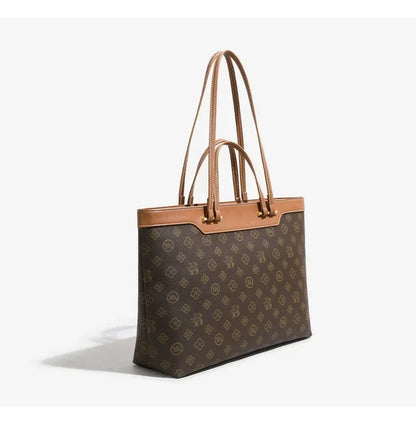 2026 New Women's Retro Casual Tote Bags - Large Capacity Color Block Handbags Versatile Trendy Shoulder Bags for Daily & Commute