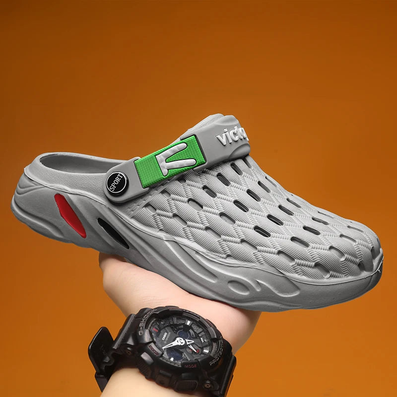 Flat Sandals Men Shoes 2025 Slippers Men Garden Platform Sandals Man Summer Sandals Male Sneakers Outdoor Flip Flops Home Clogs