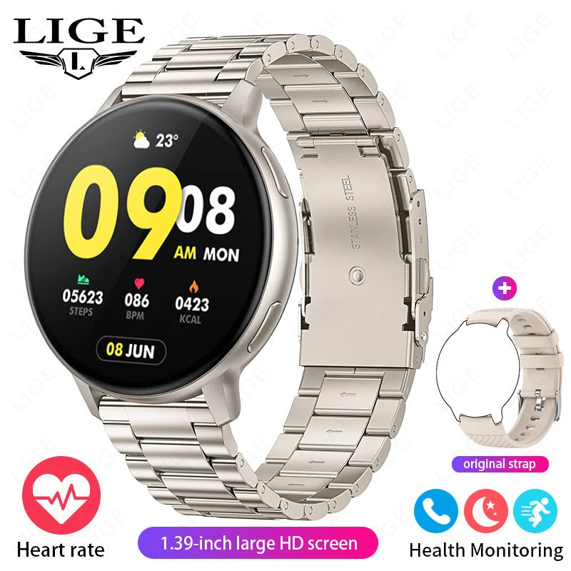 LIGE Bluetooth Call Smart Watch Women Fashion Watches Custom Dial Sport Fitness Health Tracker Smartwatch for Android IOS 2026