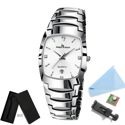 Men Quartz Watches Original High-end Luxury Waterproof Men's Watch Wristwatch Stainless Steel Fashion Business Date Clock Male