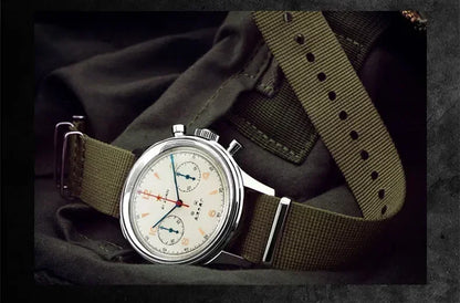 Men's watches 1963 pilot watch 42mm waterproof retro quartz chronograph