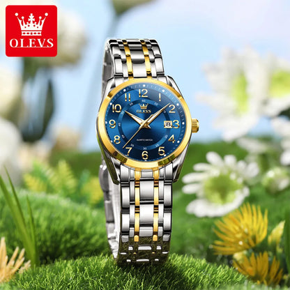 OLEVS 3666 Woman Watches Original Quartz Watch Waterproof Luminous Watches For Woman Gift Chronograph Date Reloj Mujer
