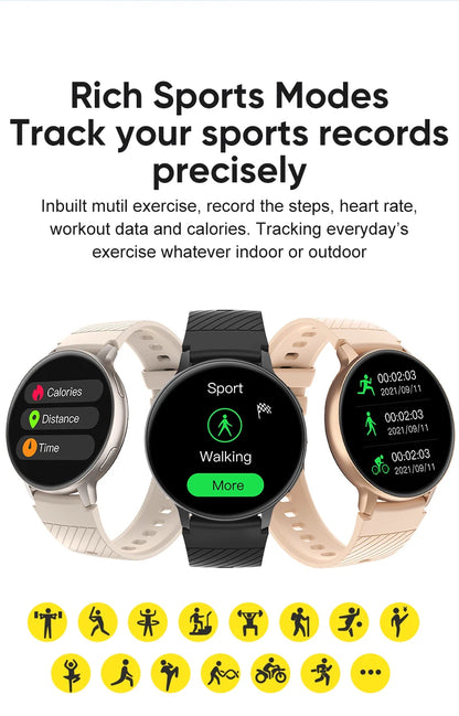 FOXBOX Smart watch Health Monitoring Sport Fitness Tracker Bluetooth Call Waterproof Men Women Luxury Smartwatch For IOS Android