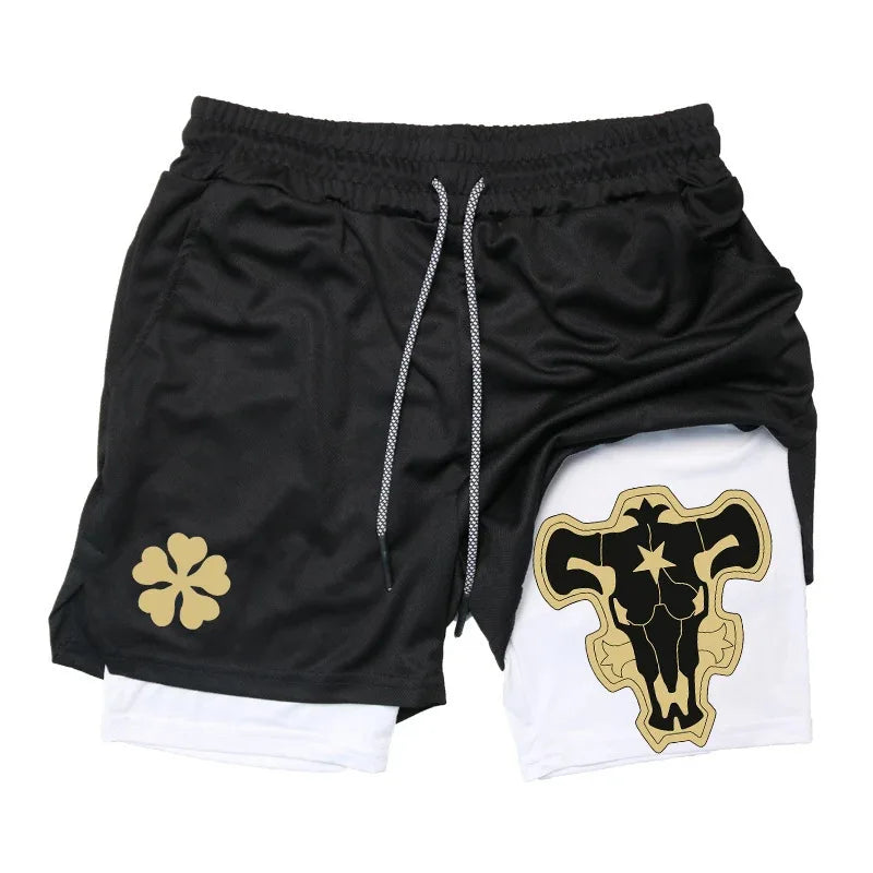 New Running Shorts Men Gym Sports Shorts 2 In 1 Quick Drying Workout Training Gym Fitness Jogging Short Pants Summer
