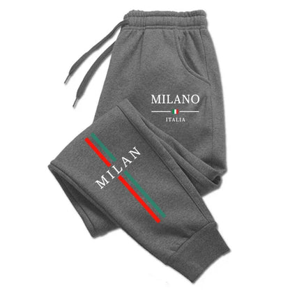 2025 Hot Sale Milan City Printed Jogger Pants Men Women Autumn Winter Casual High Quality Outdoor Running Sports Casual pants