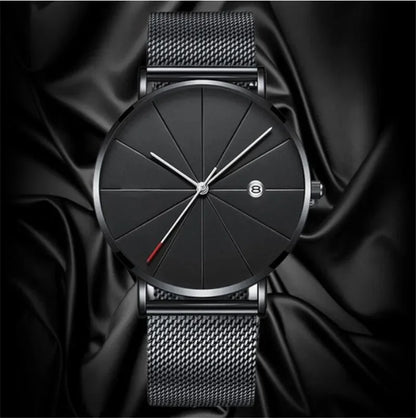 Man Watch 2025 Luxury Gold Men Watches Ultra Thin Mens Watches Stainless Steel Mesh Belt Quartz Wristwatches Horloge Mannen
