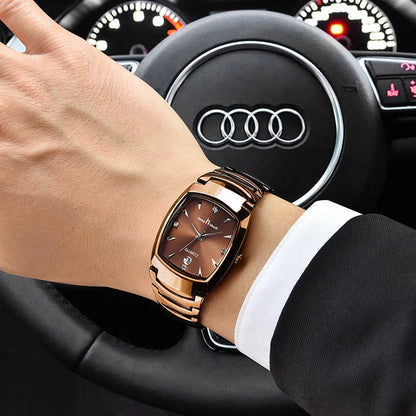 Men Quartz Watches Original High-end Luxury Waterproof Men's Watch Wristwatch Stainless Steel Fashion Business Date Clock Male