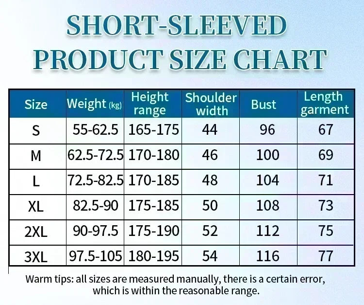 The Latest Men's Pure Cotton Washable Short-sleeved Shirt of 2025, Comfortable, Breathable and High-quality Ins Y2k