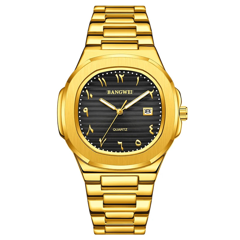 LIGE New Fashion Date Couple Watches 30M Waterproof Luminous Valentine's Day Gift Stainless Steel Watch Men Women Quartz Watch