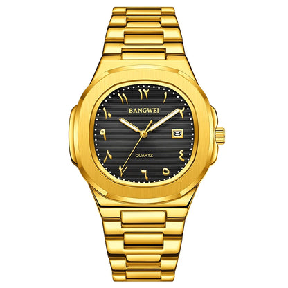 LIGE New Fashion Date Couple Watches 30M Waterproof Luminous Valentine's Day Gift Stainless Steel Watch Men Women Quartz Watch