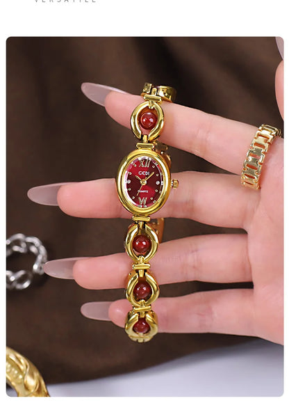 Gold Women Bracelet Watches For Ladies Wrist Watches Top Brand Luxury Elegant Women Dress High Quality Watches Quartz Minimalist
