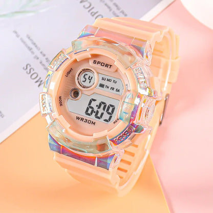Fashion Kids Watches LED Digital Watch for Kids Boys and Girls Sports Clock Alarm Luminous Students Electronic Wristwatch Gifts