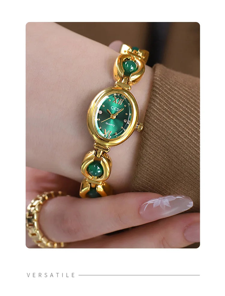 Gold Women Bracelet Watches For Ladies Wrist Watches Top Brand Luxury Elegant Women Dress High Quality Watches Quartz Minimalist