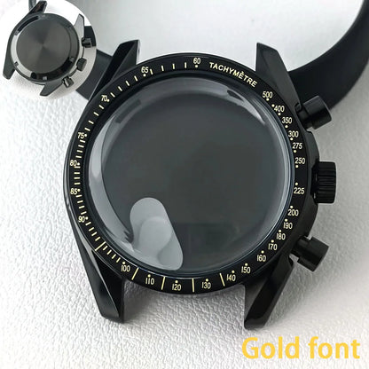39.7mm MoonSwatch Chronograph Watches Stainless Steel Case Fit VK63 Movement Accessories Sapphire Glass Watch 20mm Strap Moon