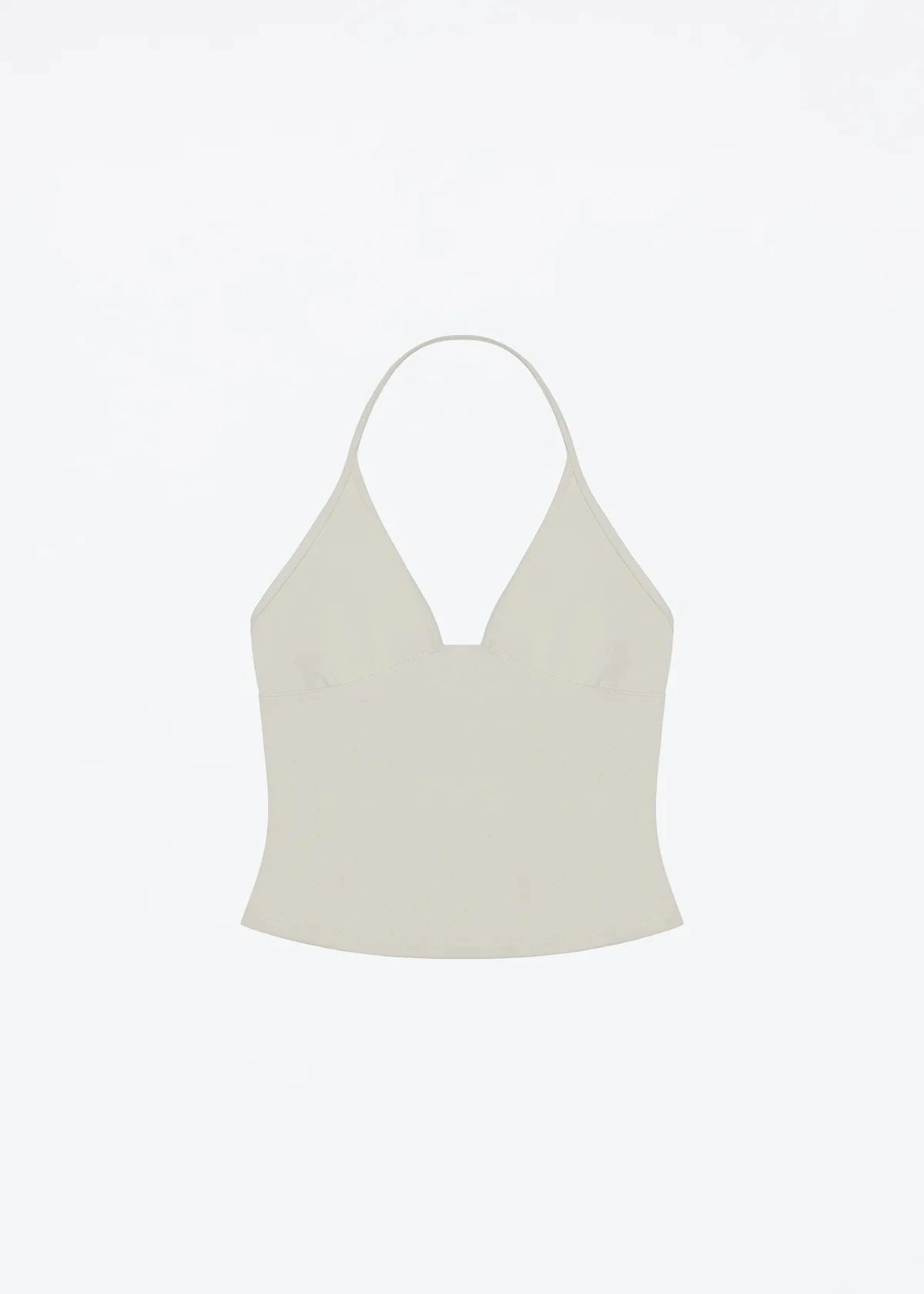 Tank triangle cup halter V-neck backless crop top Hayley's same style strappy top low-cut backless top