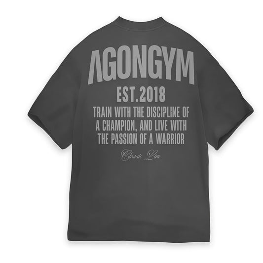 AGONGYM New Fashion Trend Men T-shirt Sports Cotton Short Sleeves Loose Shirts Bodybuilding Fitness Comfortable Slim Fit Tee Top