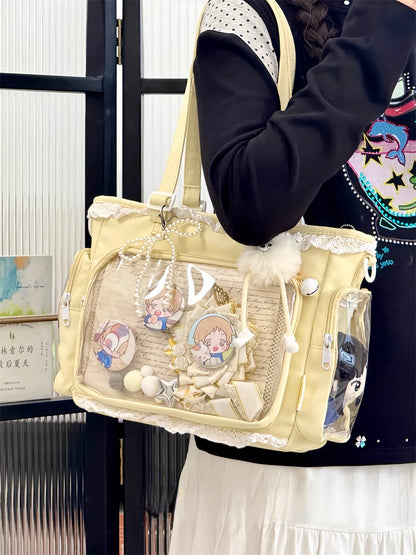 Ballet Girl Large Appetite Itabag Japanese Two-Dimension Single Shoulder Crossbody Bag Gift For Friends Women'S Handbag