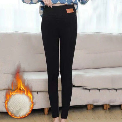 Women Lamb Fleece Legging Seamless High Waist Thick Thermal Legging Fashion Winter Warm Female Tights Insulated Pantalon Pants