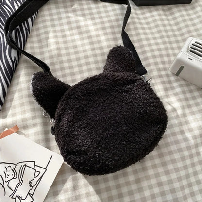 HOMEFISH Japanese Style Bag Women Cartoon Plush Shoulder Bag for Women New Crossbody Bag Small Phone&Purse Bag Bolsa Feminina