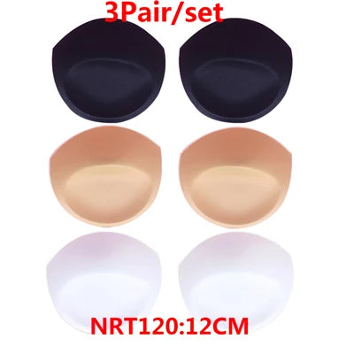 Women Sexy Breast Insert Push Up Bra Enhancer Swimsuit Bikini Pad Removeable Foam Chest Accessories Swimsuit Thickness 4/5/6cm