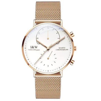Carnival Brand Luxury Watches for Man Fashion Waterproof Rose Gold Silver Military Clock Men Quartz Wristwatches Reloj Hombre