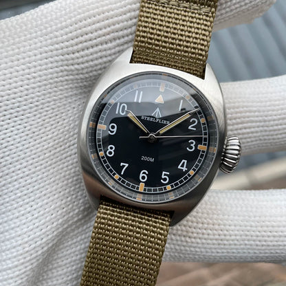SF745 STEELFLIER Dive Wristwatch VH31 Silent Movement Super Luminous Sapphire Crystal 20Bar Waterproof Luxury 316L Steel Watches
