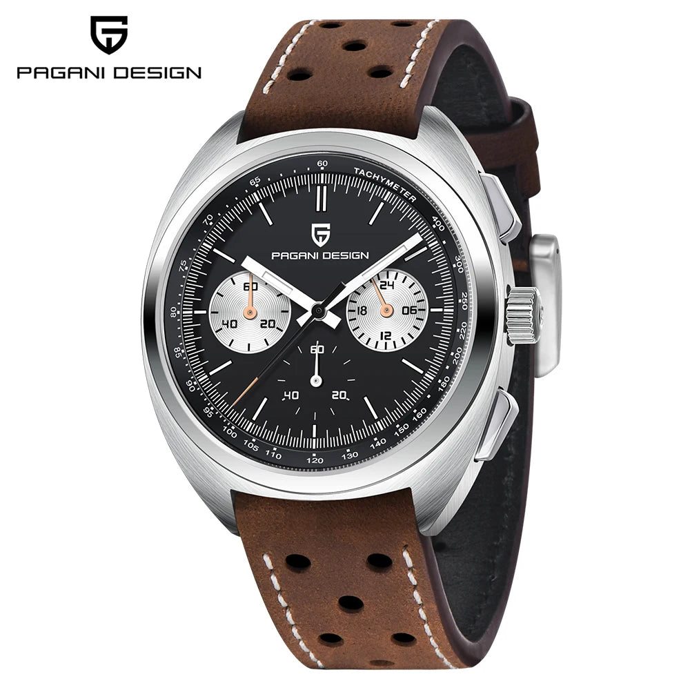 PAGANI DESIGN Men's Watches Luxury Quartz Wrist Watch For Men AR Sapphire Speed Chronograph Retro Dial Clock Reloj Hombre 2026