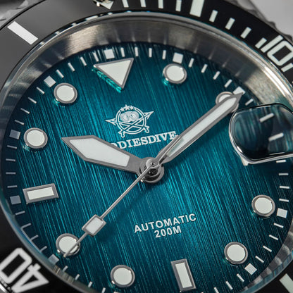 ADDIESDIVE 41MM Sunburst Automatic Mechanical Watches Japan 8215 AD2536 reloj hombre Luminous Sapphire Crystal Diver Men's Watch
