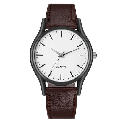 Classic Lovers Watches Men Women Casual Leather Strap Quartz Men's and Women's Pair Quartz Watch Gift High Quality