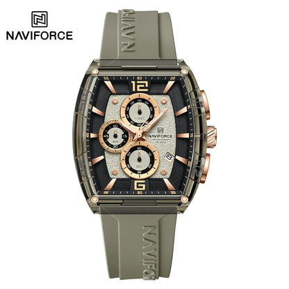 Top Brand NAVIFORCE Fashion Watches for Men Quartz Silicone Strap 50M Waterproof Date Original Man's WristWatch Reloj Hombr 2025