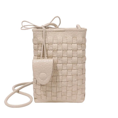 Women's Bag PU designer luxury bags woman 2026 Shoulder bags Fashion niche woven minimalist crossbody bag Wallet