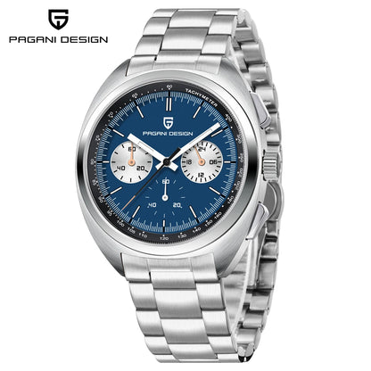 2026 New PAGANI DESIGN Mens Panda Watches Luxury Quartz Watch For Men Chronograph Wristwatches AR Sapphire Leather Luminous Gift