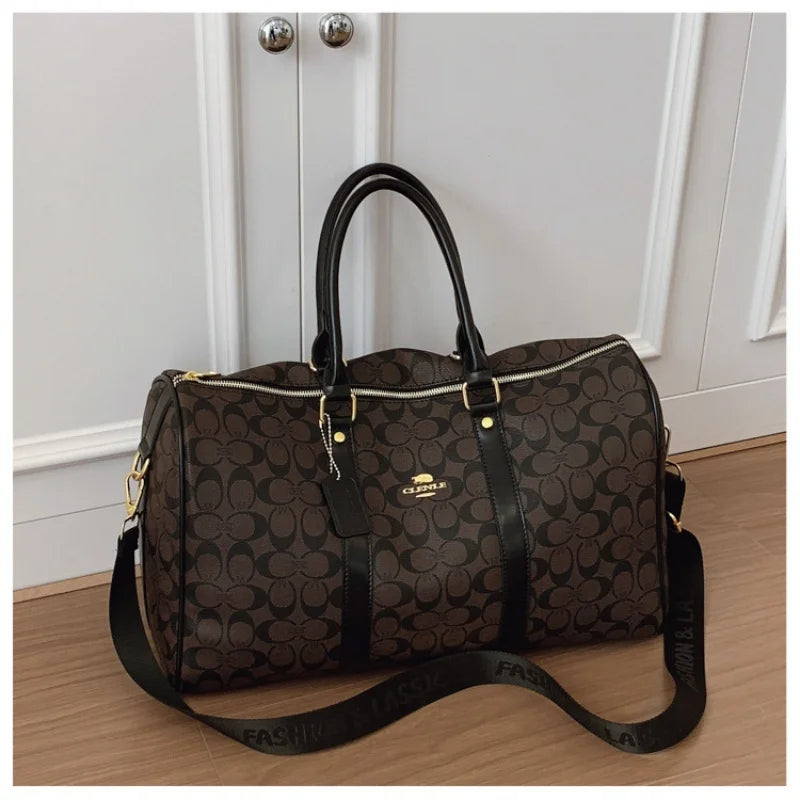 Women's Classic Boston Handbag Large Capacity Elegant Travel Duffle Bags for Women Weekend Luggage Travel Shoulder Bag