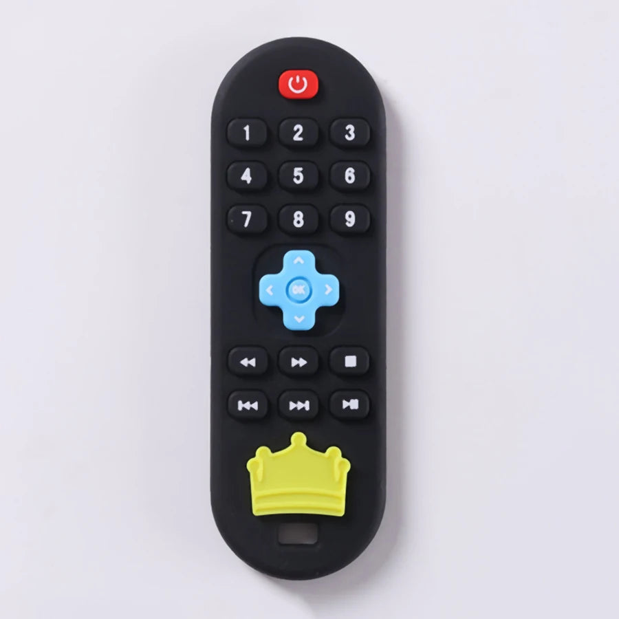 Children's Silicone Remote Control Teether Baby Oral Appetite Period Soothing Remote Control Teething Bite Gum Anti-Eating Toys