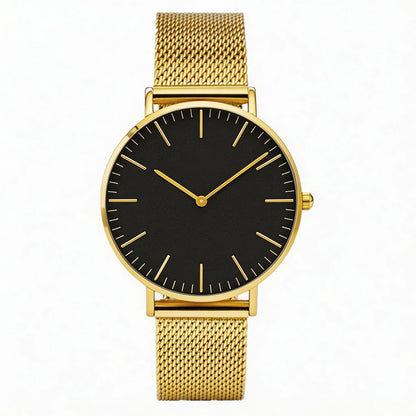 Top Brand Luxury Watches Women Fashion Stainless Steel Mesh Belt Quartz Wristwatch Simple Casual Ladies Clock Gift Montre Femme
