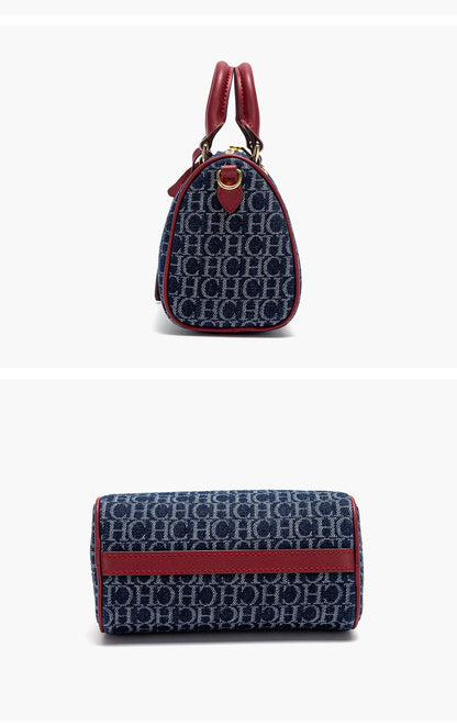 Women's Shoulder Bag 2025 New Cowboy Splicing Pillow Bag, Casual Party Women's Handbag
