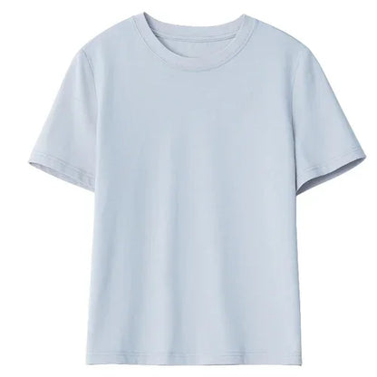 CHIC VEN Women's Tees Basic O Neck Short Sleeve Pullover T-shirt for Woman Solid Female Top Casual Ladies Tshirt Summer 2024