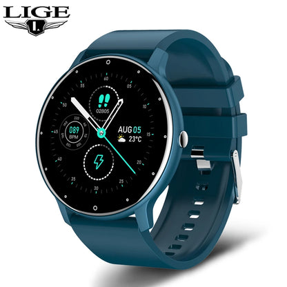 LIGE New Smart Watch Men Sports Fitness Watches Heart Rate Full Touch Screen Bluetooth Call 2026 New Ultra Light Smartwatch Men