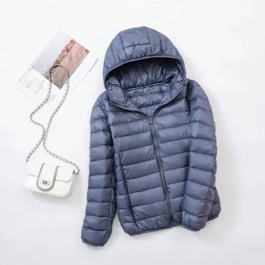 15 Colors Women Puffer Jackets Plus Size 5xl 6xl 7xl 2025 New Spring Autumn Hooded Female Ultra Lightweight Packable Down Coats