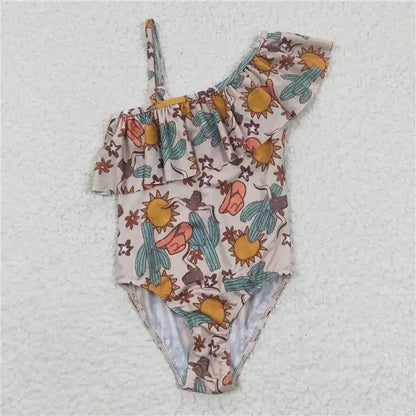 Wholesale Children Summer Grey Camo Print Swimsuit Kid Stretchy Swimwear Infant Matching Baby Boy Girl Swimming Trunks Shorts