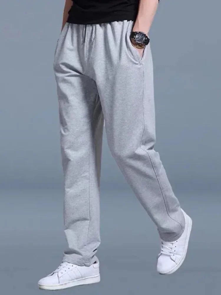 New Korean Straight tube Men Casual Sports Pants Running Workout Jogging Long Pants Gym Sport Trousers for Men Jogger Sweatpants