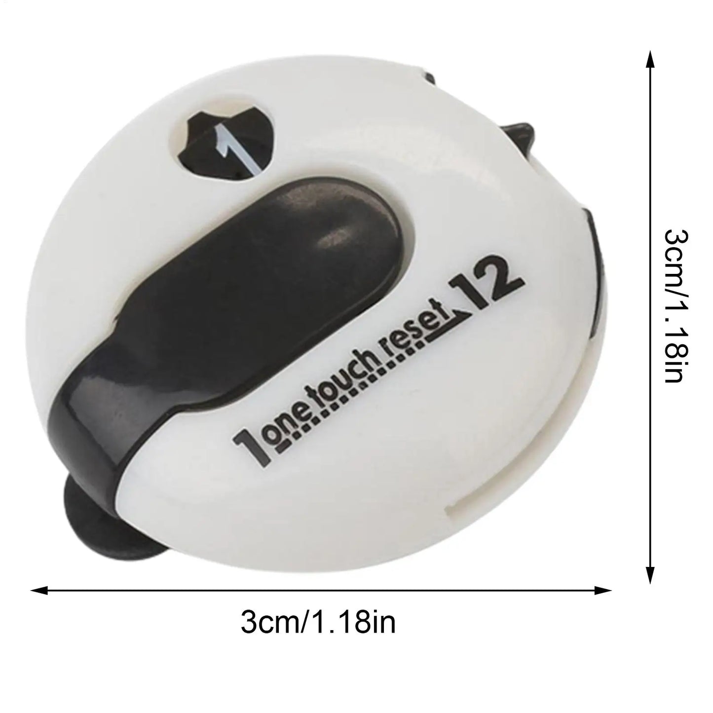 Golf Strike Counter Portable Golf Score Trackers Accurate Scorekeeper Support Attachment for Watches Gloves Clothes Bags Hat