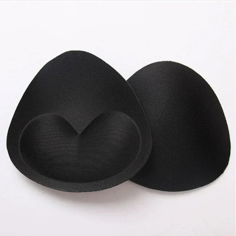 2pcs New Chest Sticky Bra for Bikini Thicken Sponge Bra Pads Breast Push Up Silicone Removeable Inserts Swimsuit Invisible Bra