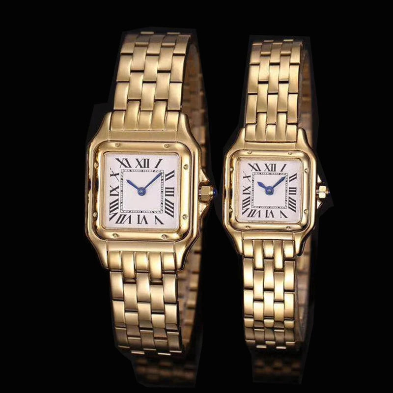 Brand Wrist Watches Women Girl Ladies 22mm 27mm Square Dial Good Quality Steel Band Quartz Luxury Japanese Movement Clock CT13