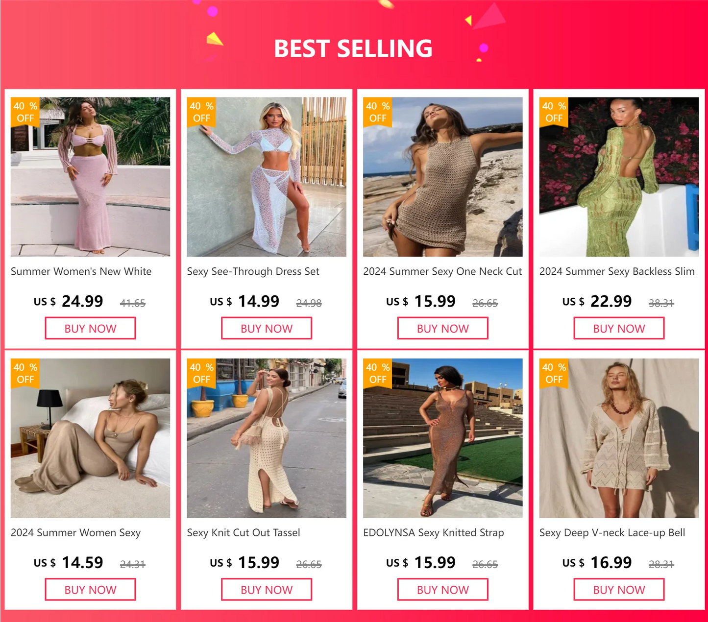 Sexy Knit Cut Out Tassel Spaghetti Strap Bodycon Beach Maxi Dress Summer Women's Holiday Club Party Outfit Swimsuit Cover Up K10